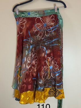 Midi Sari Wrap Skirt (8-20)